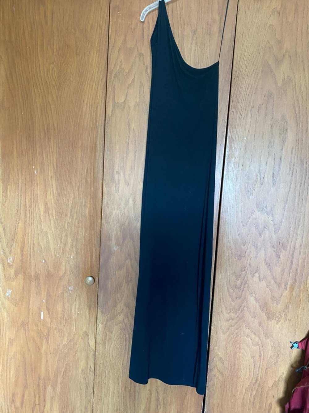 Lovestitch Black One-Shoulder Maxi Dress medium
